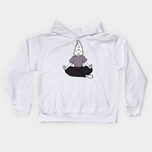 Meditating Bunny Kids Hoodie